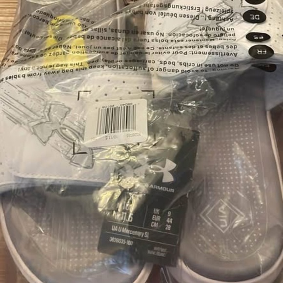 BRAND NEW men under armour mercenary adjustable strap slides slippers size US 10 - Picture 6 of 7